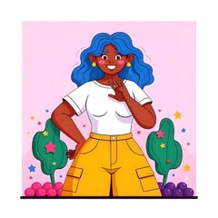 Naklejka premium Illustration 