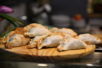 Empanadas filled with meat