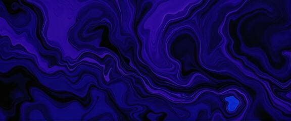 Fototapeta premium Abstract Liquid Waves in Purple and Blue Wallpaper Design