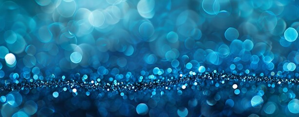 abstract blue background with bokeh.