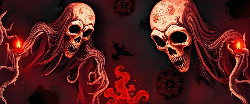 Haunting Ghostly Designs for Wall Art