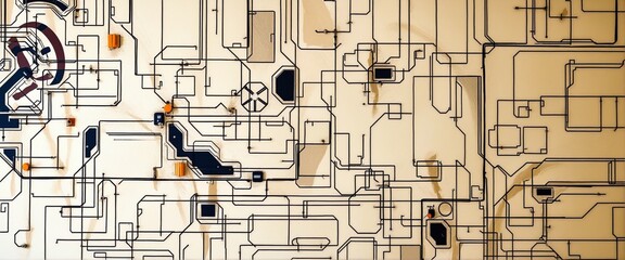 Modern Technical Wall Art Design