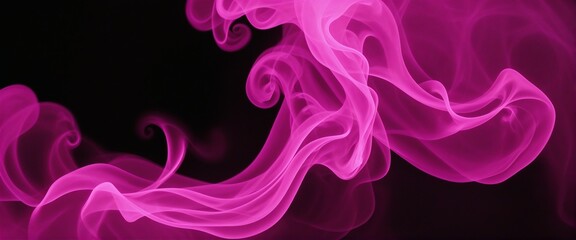 Ethereal Pink Smoke Art