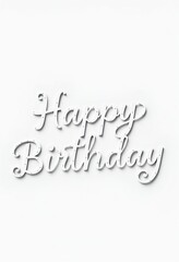 Fototapeta premium Celebrate with Beautifully Crafted 'Happy Birthday' Letters