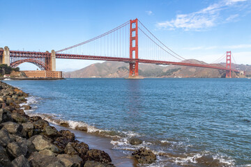 Golden Gate from Presidio beach