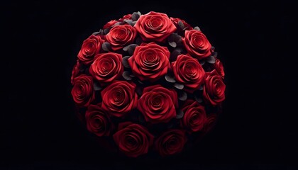 bouquet of red roses