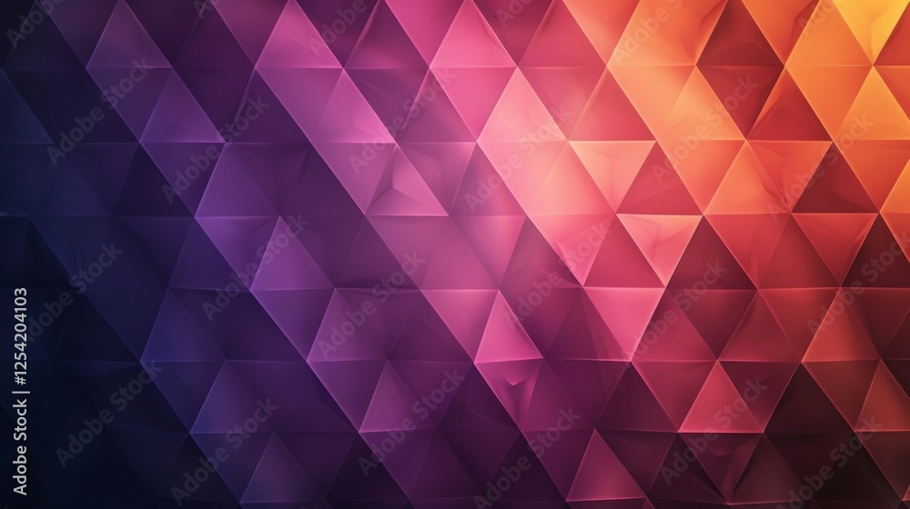 Poster an eyecatching and colorful abstract geometric design that showcases dynamic triangular shapes and v