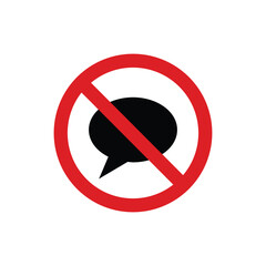 don't talk, no noise sign vector design	