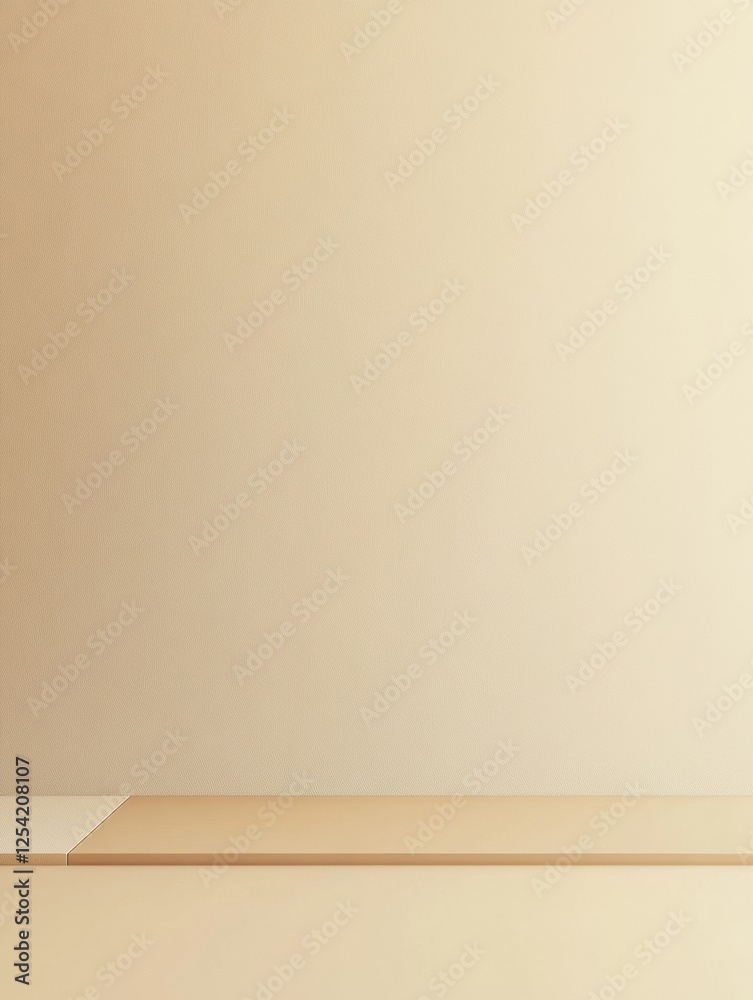Poster Minimalistic solid color background with a thin line for creative and artistic presentations of various subjects. Generative AI