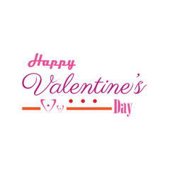 Fototapeta premium quote happy valentine's day design art typography vector