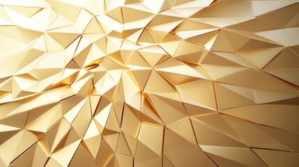 Layered golden geometric shapes radiating elegance and depth