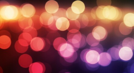 Fototapeta premium Soft bokeh light effects with warm, colorful orbs