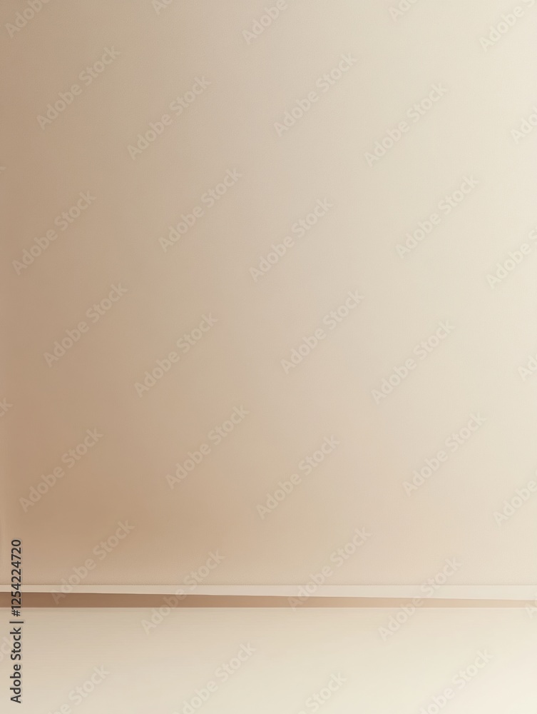 Poster Minimalistic backdrop featuring a solid color with a thin line at the base for creative projects and design purposes. Generative AI