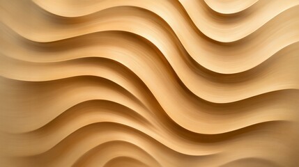 Subtle golden waves with light diffusion creating a soothing effect