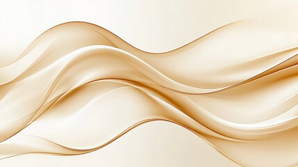 Obraz premium A subtle depiction of golden waves with light diffusion creating tranquility
