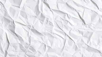 Obraz premium paper crumpled white texture sheet with soft folds and clean surface