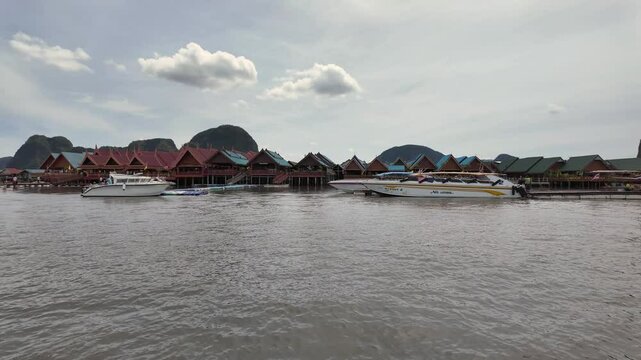 Ko Panyi or Koh Panyee, Muslim fisherman village landmark attractions, Thailand. South East Asia