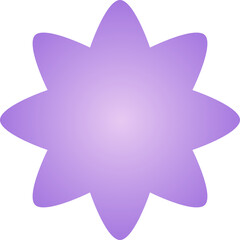 purple flower icon symbol
