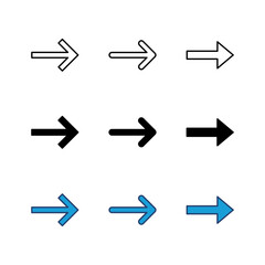 Arrow icon set. Arrow symbol. Arrow sign for your web design.