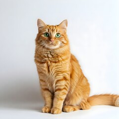 Fototapeta premium cat on white background