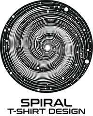 Spiral Vector T Shirt Design