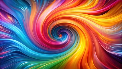 Fototapeta premium A vibrant abstract composition with swirling shapes and colors against a blurred background, artistic, artistic style
