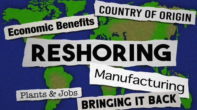 Reshoring Returning Jobs Bring Back Factories Domestic Manufacturing News Headlines 3d Animation
