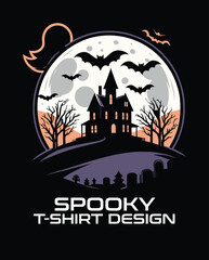 Spooky Vector T Shirt Design