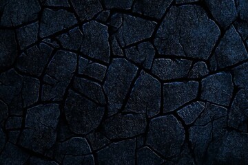 Black blue background with space for design. Toned rough surface of an old stone wall. Dark blue color. Backdrop. Solid.