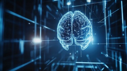 Abstract background in concept of artificial intelligence
