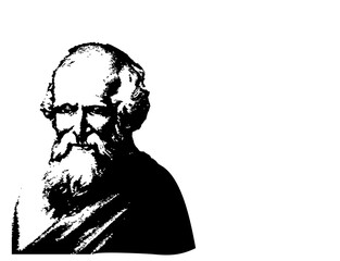Archimedes Portrait Sketch Drawing