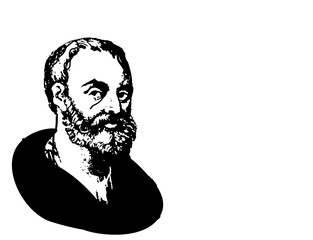 Galen Portrait Sketch Drawing