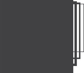 Square black gradient frame with blended line effect. Geometric shape