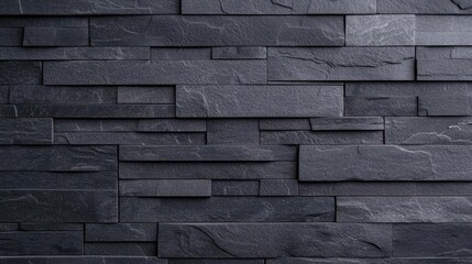 Dark Gray Stone Wall Panels