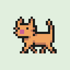 this is a cat in pixel art with colorful color,this item good for presentations,stickers, icons, t shirt design,game asset,logo and project.
