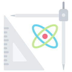 Quantum Metrology Flat Icon