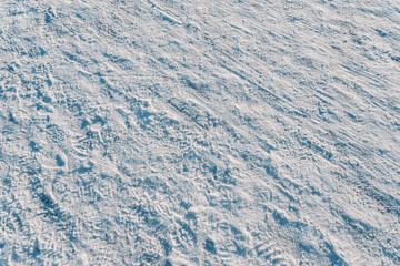 snow on the snow