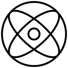 Qubit Outline Icon