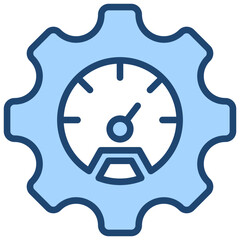 Speed Control Blue Icon