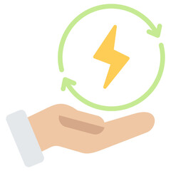 Energy Efficiency Flat Icon