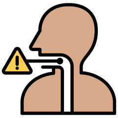 Angina Outline Color Icon