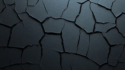 Dark cracked texture background; abstract design element