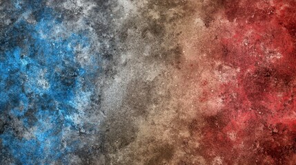 Abstract painted textured background, split colors, art