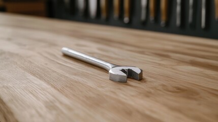 Workshop Tool on Wooden Surface