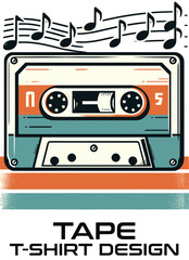 Tape Vector T Shirt Design