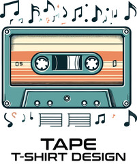 Tape Vector T Shirt Design