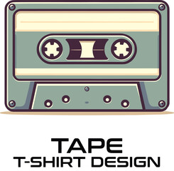 Tape Vector T Shirt Design