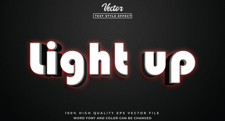 Light up, Editable text style effect