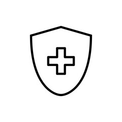 Obraz premium Health insurance icon vector. Insurance health document sign and symbol