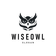 owl logo silhouette symbol design simple illustration night animal temple symbol